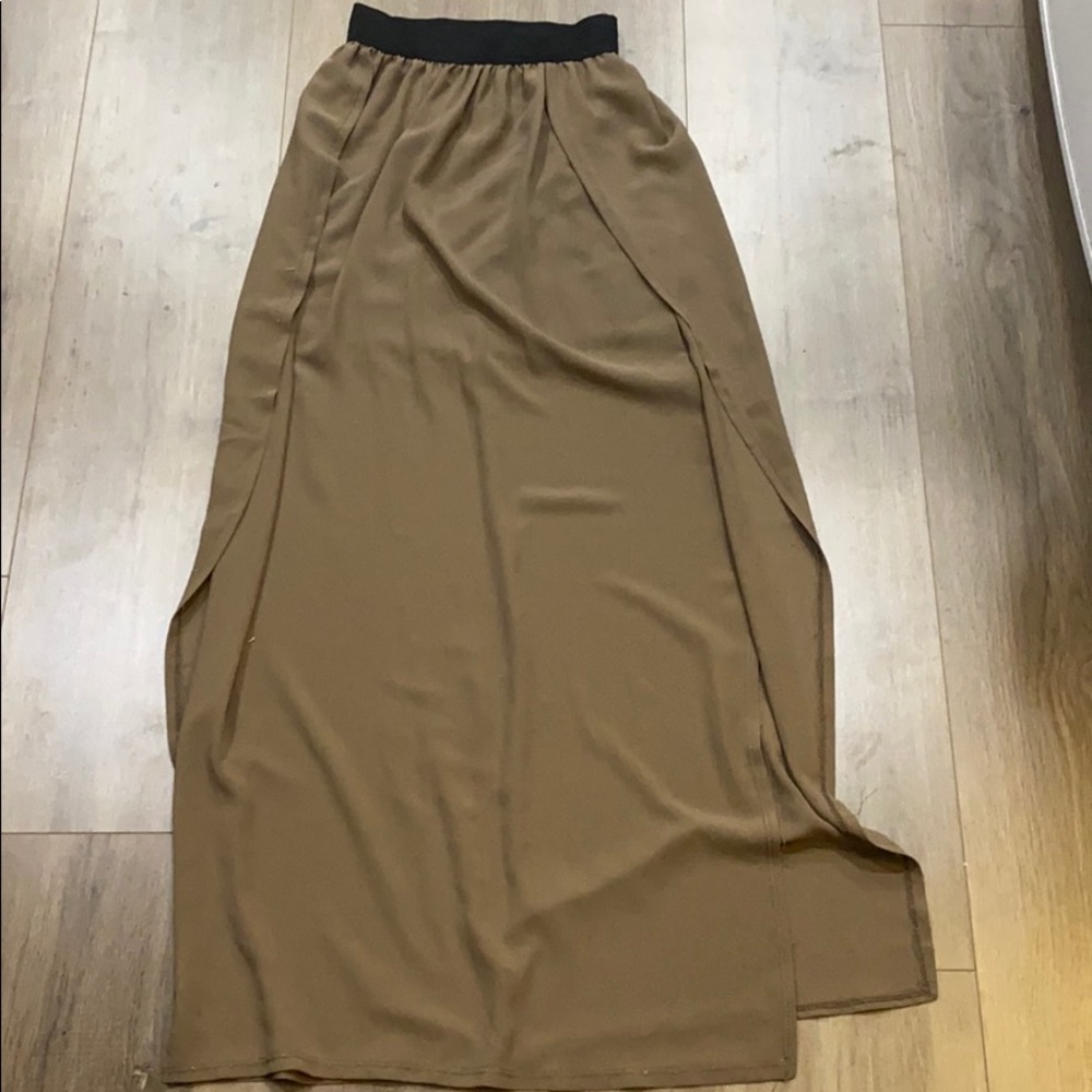 Beige/tan - Maxi skirt